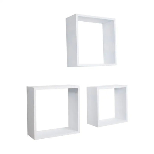 SET OF WALL SHELVES MAXHOME QB-3WH WHITE - Етажерки и рафтове<<<Мебели и обков<<<Мебели и интериор<<<Praktiker