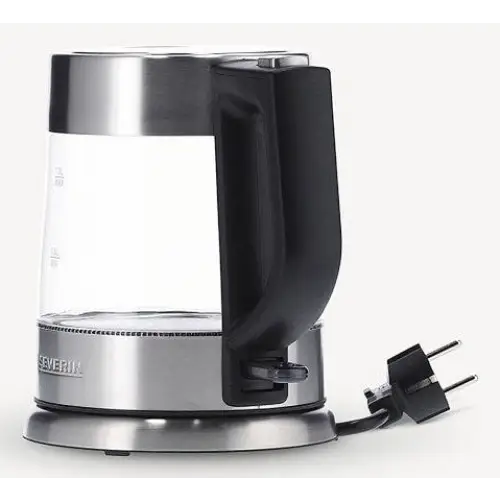 Severin WK 3468 electric kettle 1 L 2200 W Black Stainless steel Transparent - Electric kettlesAGD-CZE<<<Home Appliance