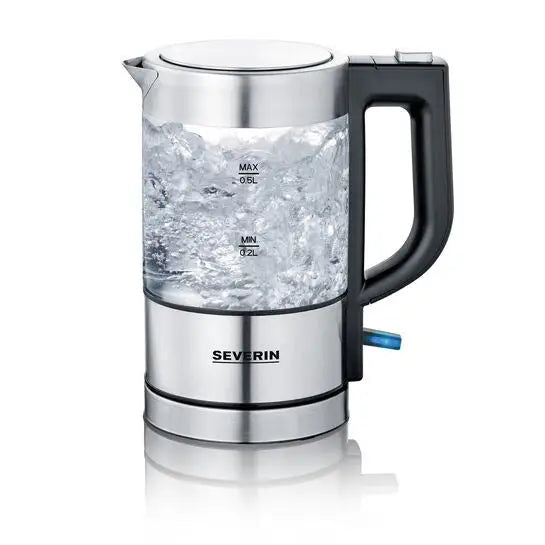 Severin WK 3472 electric kettle 0.5 L 1100 W Silver - Electric kettlesAGD-CZE<<<Home Appliance - ProductsAGD<<<ActionPL
