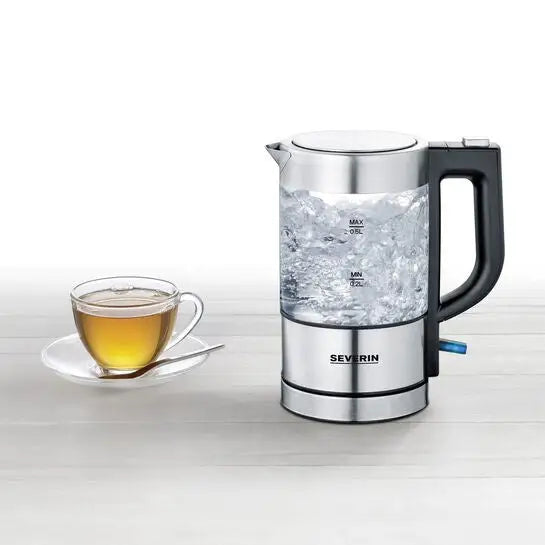 Severin WK 3472 electric kettle 0.5 L 1100 W Silver - Electric kettlesAGD-CZE<<<Home Appliance - ProductsAGD<<<ActionPL