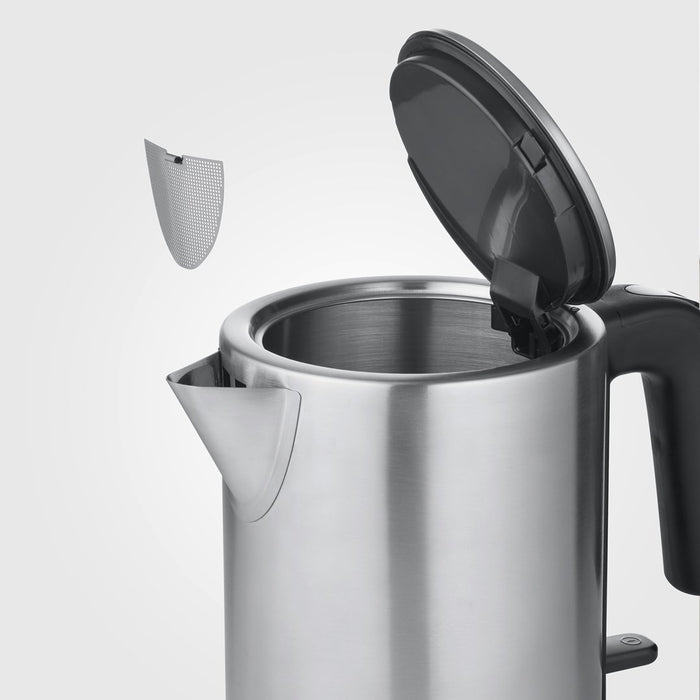 Severin WK 3489 electric kettle 1 L 2400 W Black, Silver