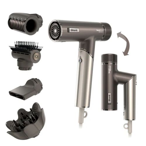 Shark SpeedStyle Pro Flex Hair Dryer 4-in-1, Silver EU HD542EU
