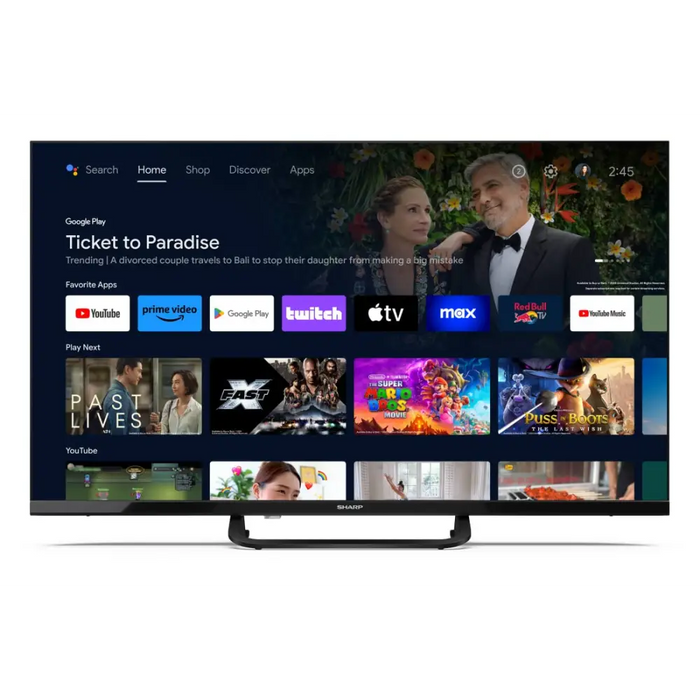 Sharp | 32FH8E | 32’’ (81cm) | Smart TV | Android 11 | FHD | Black