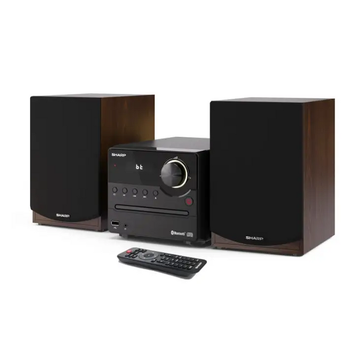 Sharp Audio Systems XL-B512(BR) HI-FI MICRO SYSTEM 45W total max power output FM PLL tuner Bluetooth v5.0 CD player USB
