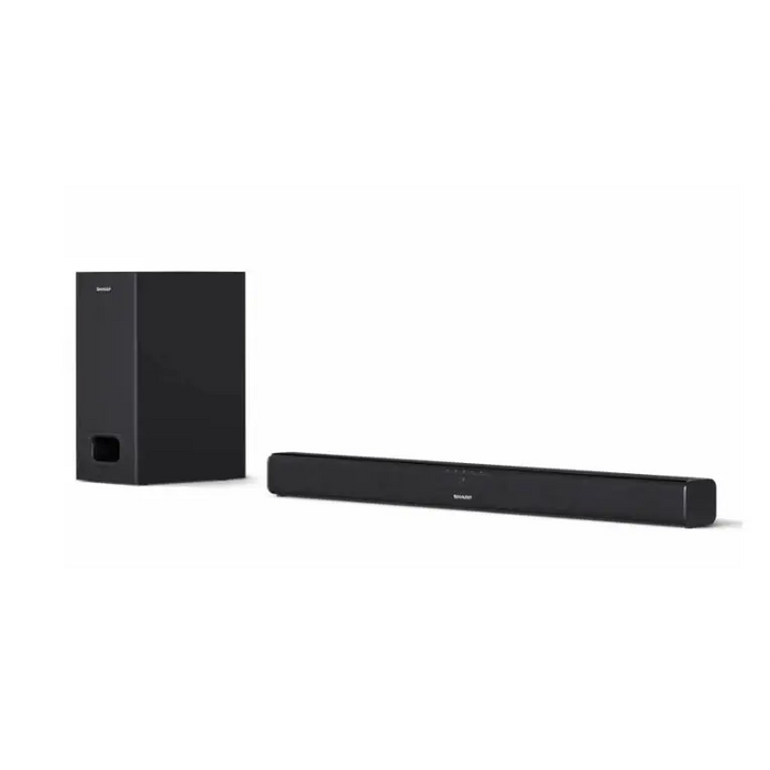 Sharp Soundbar HT-SBW110 SLIM 180W 2.1 Wired Subwoofer HDMI & BLUETOOTH wireless music streaming HDMI ARC/CEC 3.5mm