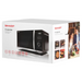 Sharp YC-QS254AE-B microwave Countertop Solo microwave 25 L 900 W Black Stainless steel - Freestanding
