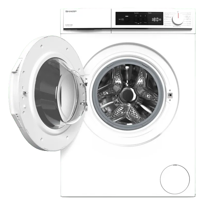 Washing machine Sharp ES-NFA7121WD, 1200 rpm, 7.00 kg, D, White