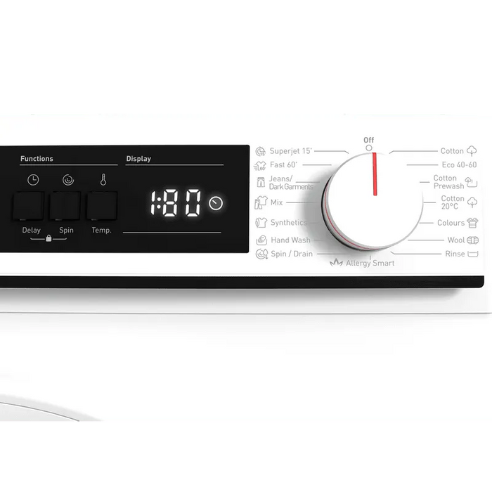 Washing machine Sharp ES-NFA7121WD, 1200 rpm, 7.00 kg, D, White