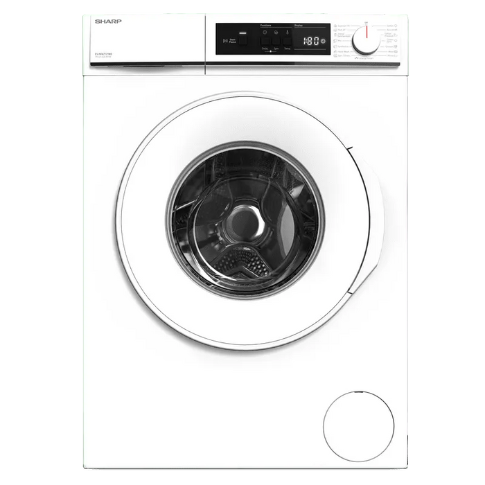 Washing machine Sharp ES-NFA7121WD, 1200 rpm, 7.00 kg, D, White