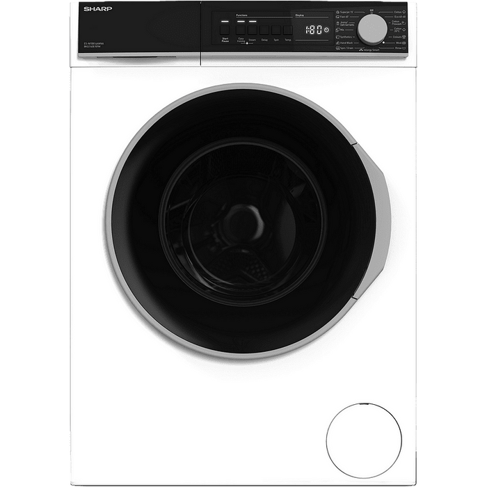 Washing machine Sharp ES-NFB814AWNA, 1400 rpm, 8.00 kg, A, White