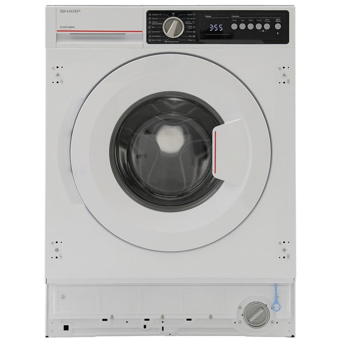 Built-in washing machine Sharp ES-NIB714BWNA-EE , 1400 rpm, 7.00 kg, A , White
