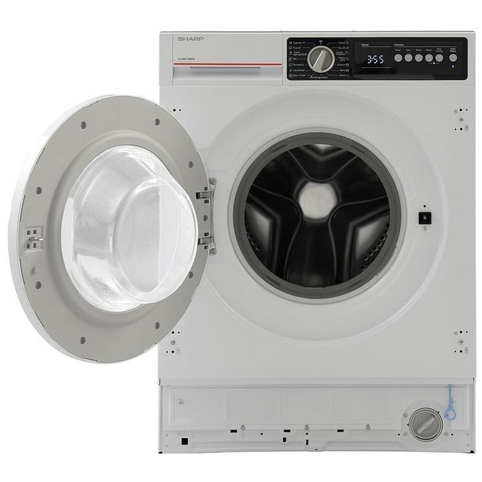 Built-in washing machine Sharp ES-NIB714BWNA-EE , 1400 rpm, 7.00 kg, A , White