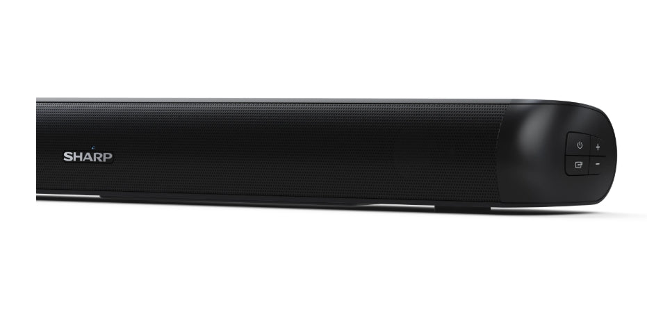 Sharp Soundbar HT-SB107, 90W 2.0 HDMI & BLUETOOTH, HDMI ARC/CEC, USB playback, 3.5mm Aux-in, Digital Optical Audio Input, Matt black