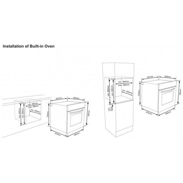 Built-in oven Sharp K-60V19BQM***, Push buttons, 69, A, Catalytic panels