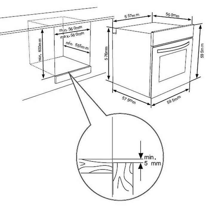 Built-in oven Sharp K-60V19IQM***, 69, Push buttons, A