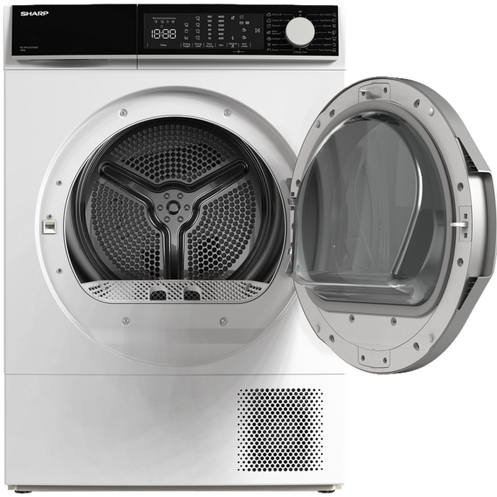Dryer Sharp KD-NHL0S7GWD, 10 kg, D, White
