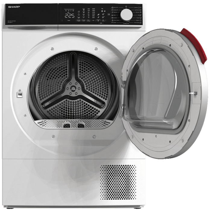 Dryer Sharp KD-NHL8S9GW3*** , 8 kg, C , White , C