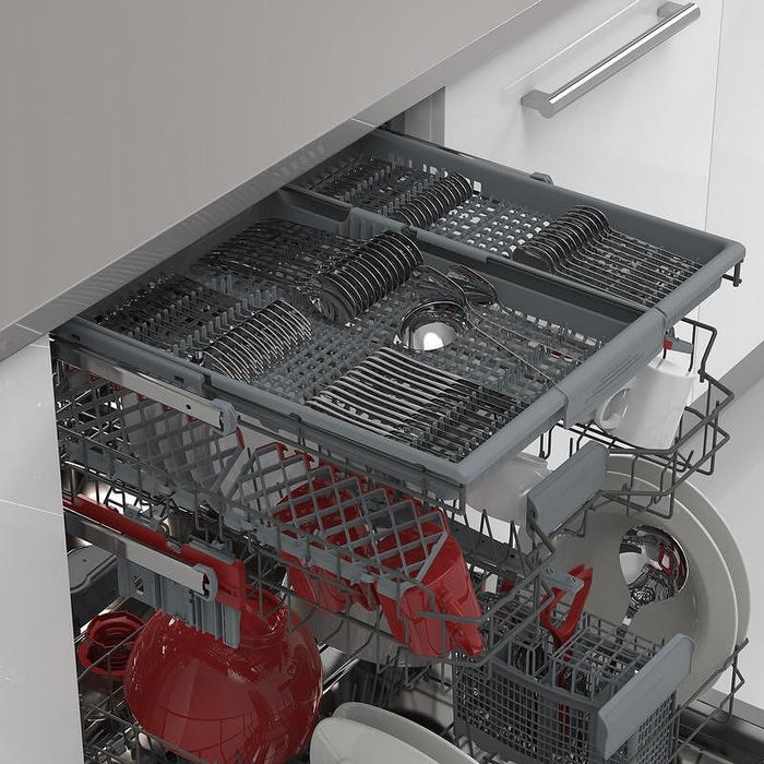 Built-in dishwasher Sharp QW-NI27I47DX, 15 sets, D, 600 W, mm
