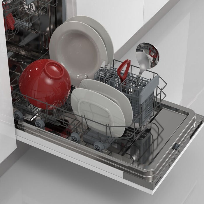 Built-in dishwasher Sharp QW-NS14I49EX, 10 sets, E, 45 W, mm