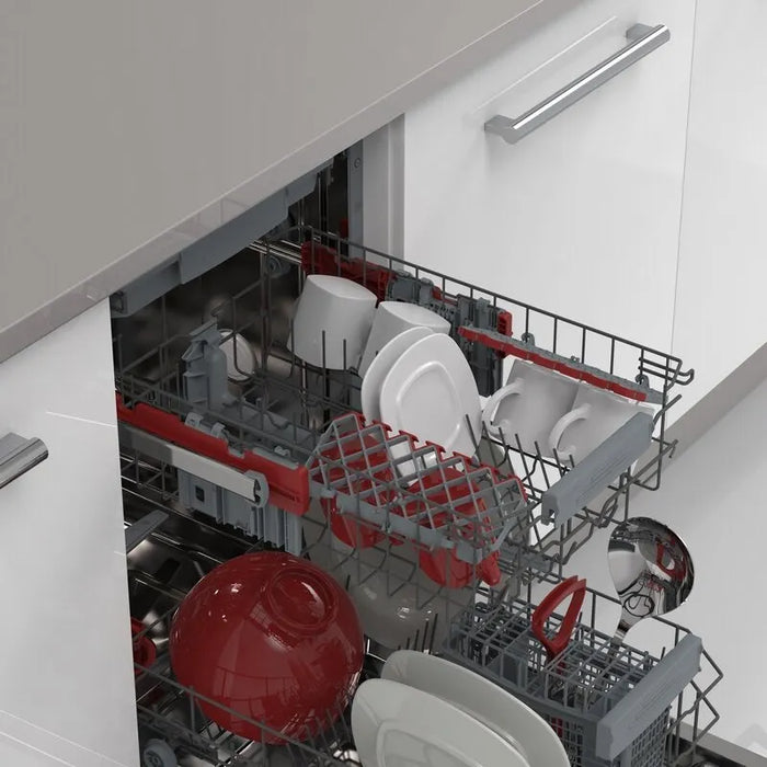 Built-in dishwasher Sharp QW-NS1GI47EX, 10 place settings, 45 W, mm, E