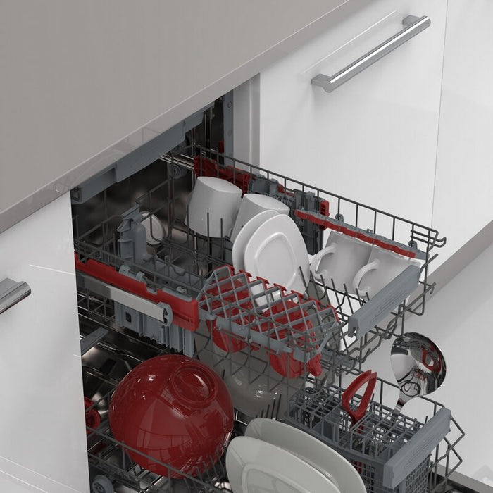 Built-in dishwasher Sharp QW-NS1GI47EX, 10 sets, E, 45 W, mm