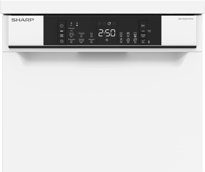 Dishwasher Sharp QW-NS22F47EW*** , 10 sets, 45 W, mm, E