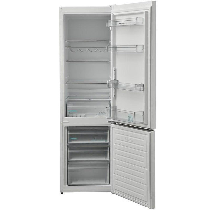 Refrigerator with freezer Sharp SJ-FBB05DTXWE , 288 l, E , White , Static