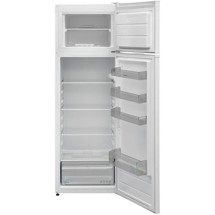 Refrigerator with top chamber Sharp SJ-FTB03ITXWE, 243 l, E, White, Static