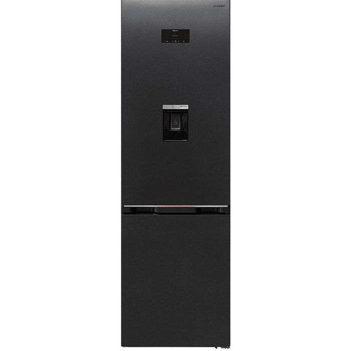 Refrigerator with freezer Sharp SJ-NBA32DHDAE , 367 l, E , No Frost , Black stainless steel