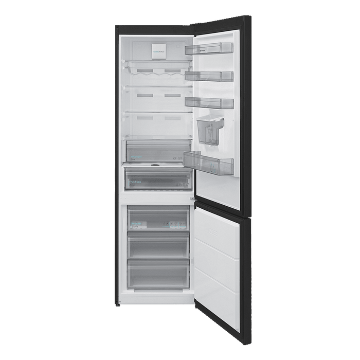 Refrigerator with freezer Sharp SJ-NBA32DHDAE , 367 l, E , No Frost , Black stainless steel