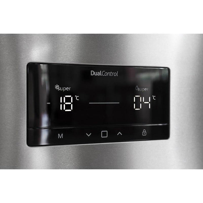 Refrigerator with freezer Sharp SJ-NBA32DHDAE , 367 l, E , No Frost , Black stainless steel