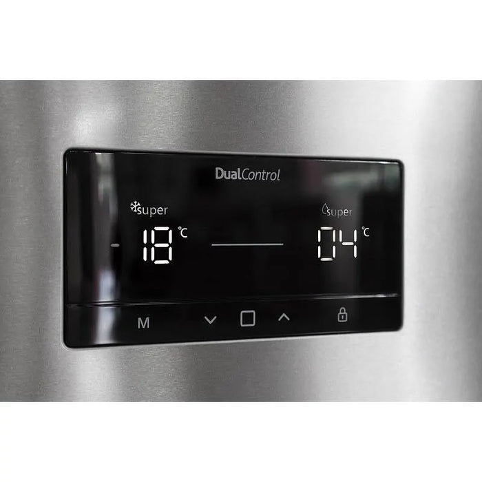 Refrigerator with freezer Sharp SJ-NBA32DHDAE , 367 l, E , No Frost , Black stainless steel