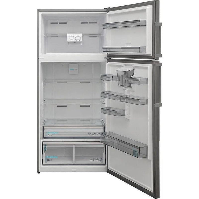 Refrigerator with top chamber Sharp SJ-NTA35CHDIE, 587 l, E, No Frost, Inox