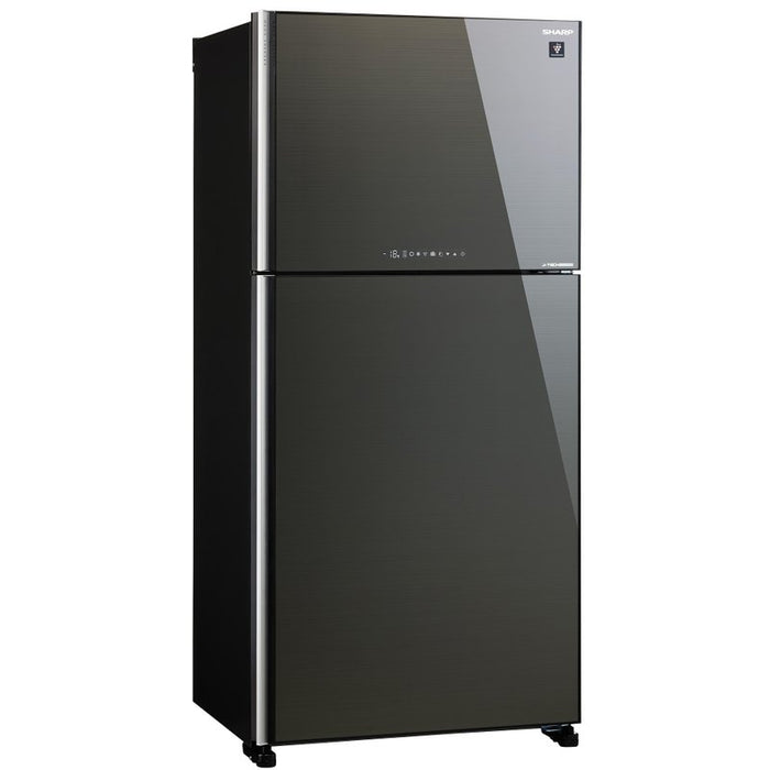 Refrigerator with top chamber Sharp SJ-YG740G-SL, 604 l, E, No Frost, Inox