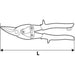 SHEET SHEET SHEARS STRAIGHT 250 MM TOPEX - Режещи инструменти<<<Ръчни инструменти<<<Инструменти и