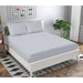 SHEET WITH ELASTIC 100X200 CM AND COVER 50X70 CM MIABELLA HOME GRAY - Чаршафи<<<Текстил за спалня<<<Мебели и