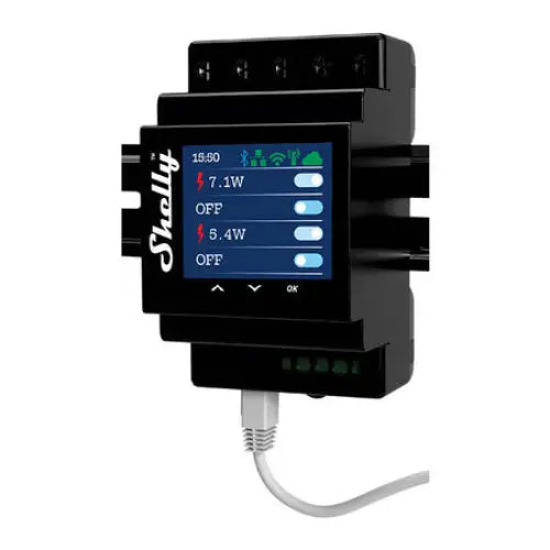 Shelly Pro 4PM DIN Rail 4-channel Relay WiFi (Power measurement) - Smart controllers<<<Control devices<<<Smart