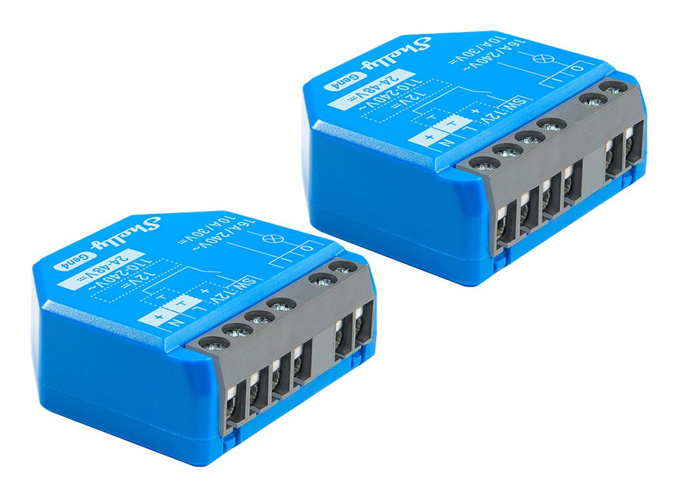 Set of 2 Shelly 1 Gen4 Zigbee/Matter Controllers