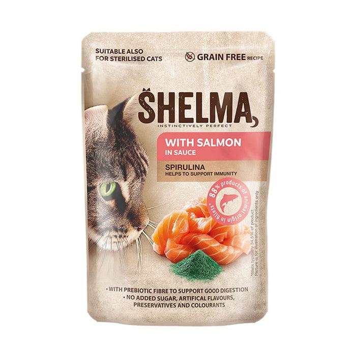 SHELMA with salmon in sauce - wet cat food - 85g