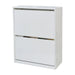SHOE CABINET WITH 2 DOORS WHITE GLOSS 64X26X83 CM. ALPI - Шкафове за обувки<<<Мебели и обков<<<Мебели и