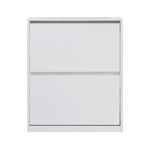 SHOE CABINET WITH 2 DOORS WHITE GLOSS 64X26X83 CM. ALPI - Шкафове за обувки<<<Мебели и обков<<<Мебели и