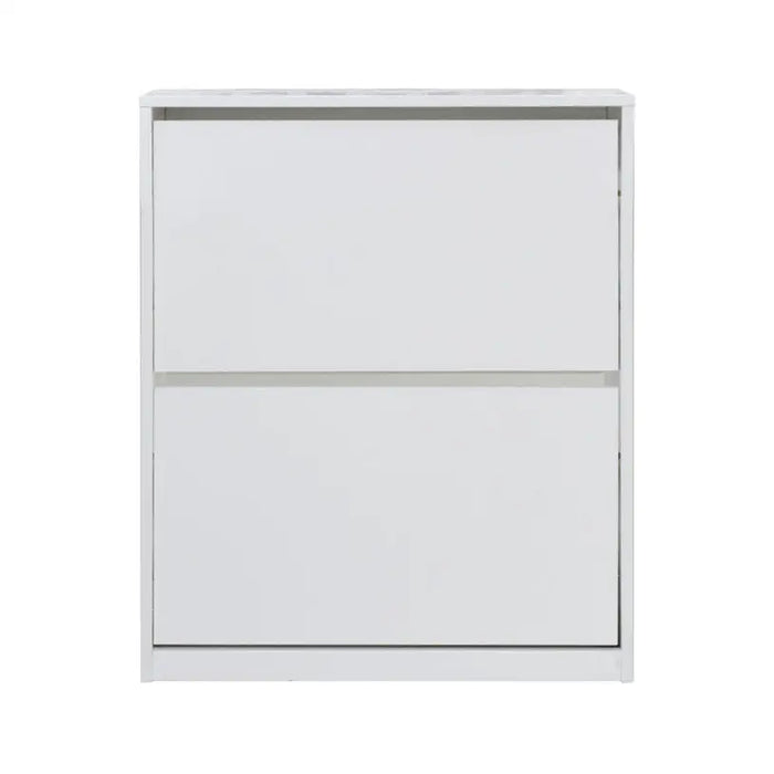 SHOE CABINET WITH 2 DOORS WHITE GLOSS 64X26X83 CM. ALPI - Шкафове за обувки<<<Мебели и обков<<<Мебели и