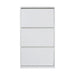 SHOE CABINET WITH 3 DOORS WHITE GLOSS 64X26X121 CM. ALPI - Шкафове за обувки<<<Мебели и обков<<<Мебели и