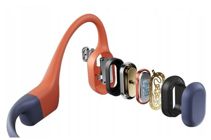 Shokz OpenSwim Pro Red wireless bone conduction headphones