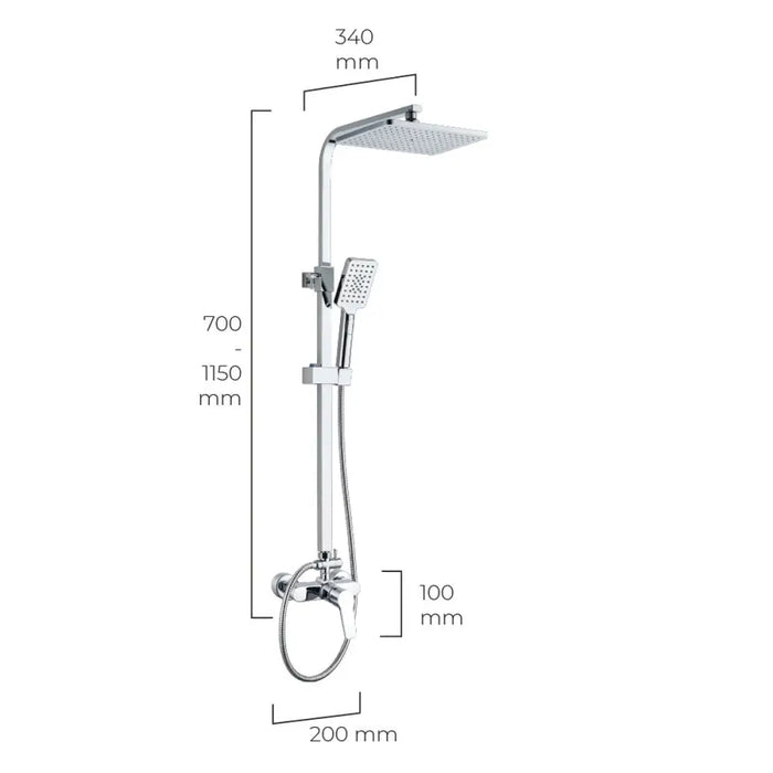 Shower Column EDM 01144 Altea ABS Chromed - Баня<<<Дом Градина<<<BigBuy&&&Аксесоари и кранчета<<<Баня<<<Дом