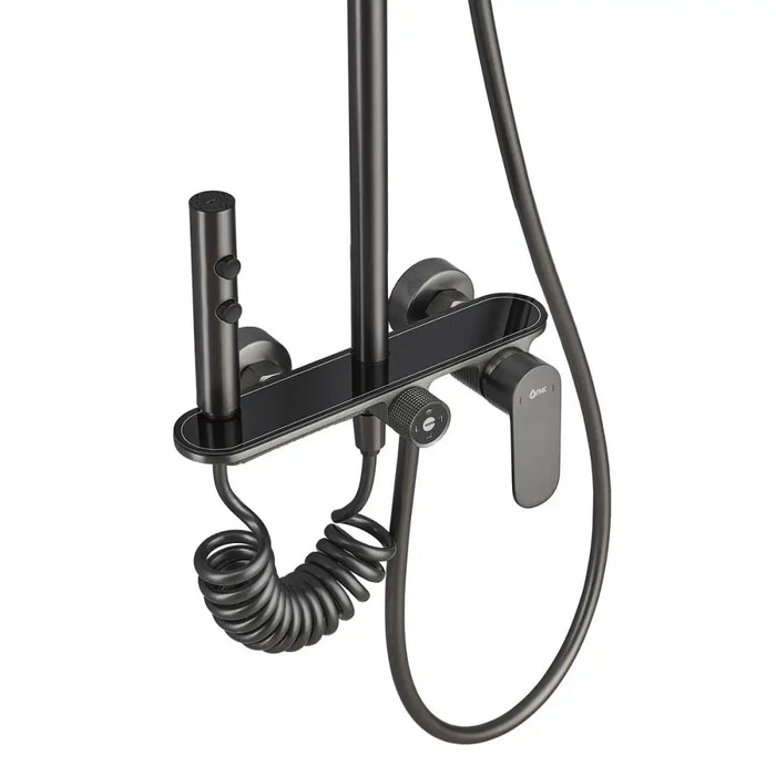 Shower Column Fontastock Grey Stainless steel ABS H 1/2’’ Mixer Tap - Баня<<<Дом Градина<<<BigBuy&&&Аксесоари и