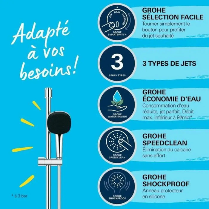 Shower Column Grohe Vitalio Comfort 110 ABS Plastic - Аксесоари и кранчета<<<Баня<<<Дом Градина<<<BigBuy&&&Душ