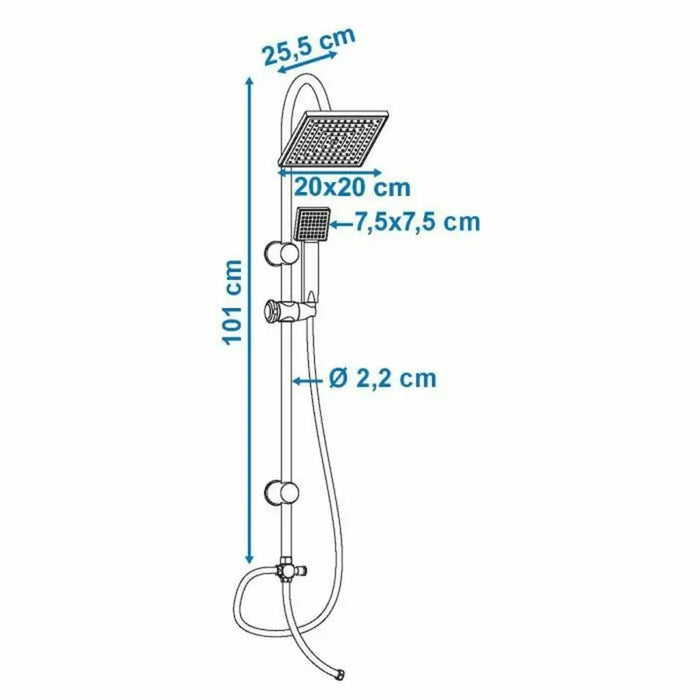 Shower Column Rousseau Soto Stainless steel ABS 150 cm 70 cm - Баня<<<Дом Градина<<<BigBuy&&&Аксесоари и