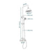 Shower Column Rousseau Stainless steel - Баня<<<Дом Градина<<<BigBuy&&&Аксесоари и кранчета<<<Баня<<<Дом