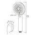 Shower Rose EDM 01341 ABS Modern Chromed 10,8 x 3,6 x 24 cm - Баня<<<Дом Градина<<<BigBuy&&&Аксесоари и